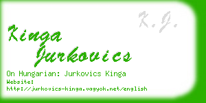 kinga jurkovics business card